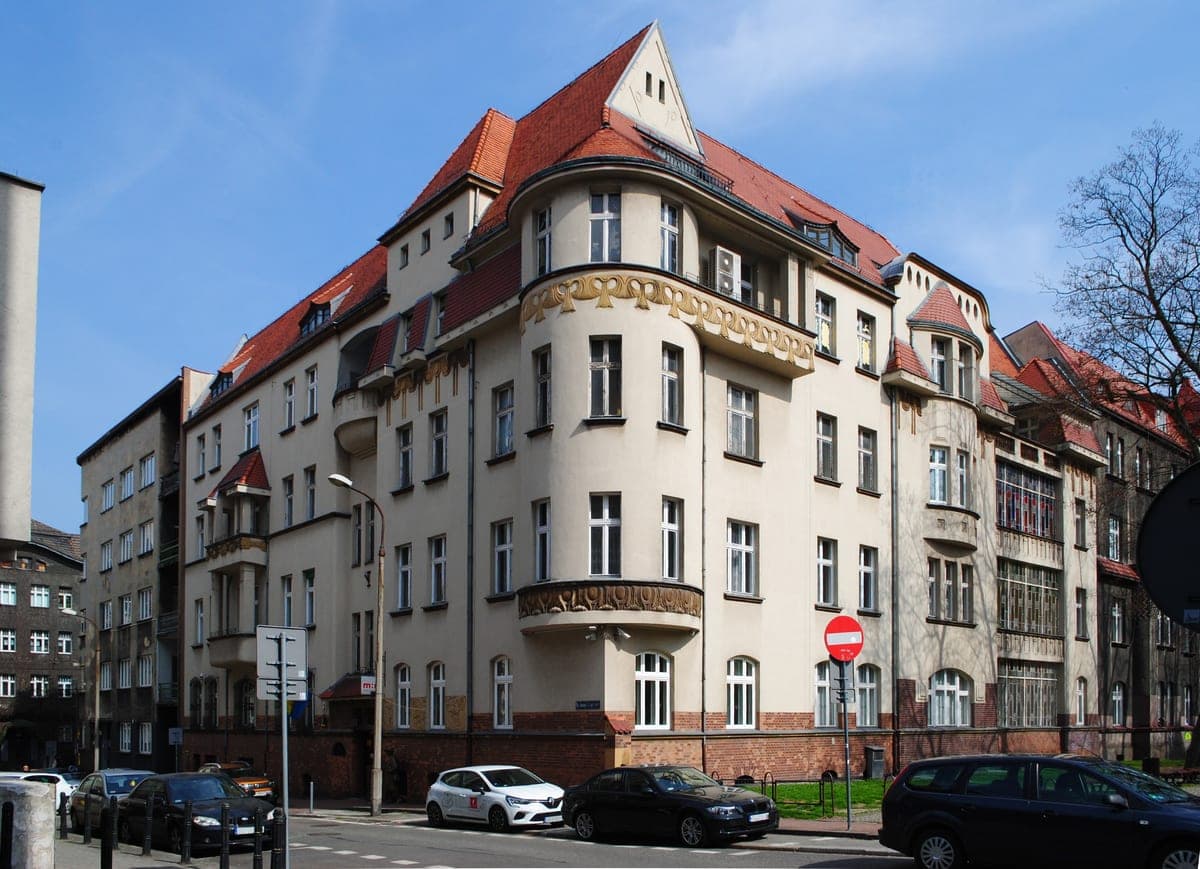 Clădirea Muzeului de Istorie al Katowicelor, pe strada Szafranka.