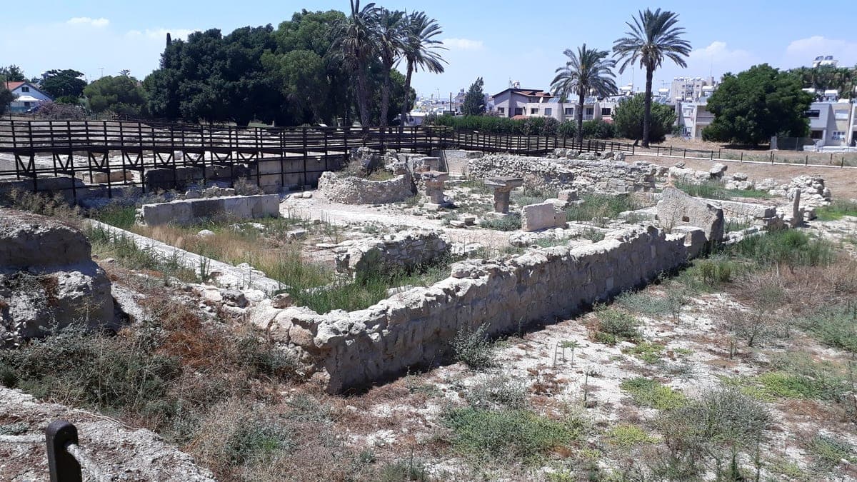 Săpăturile din situl antic Kition, în Larnaca.