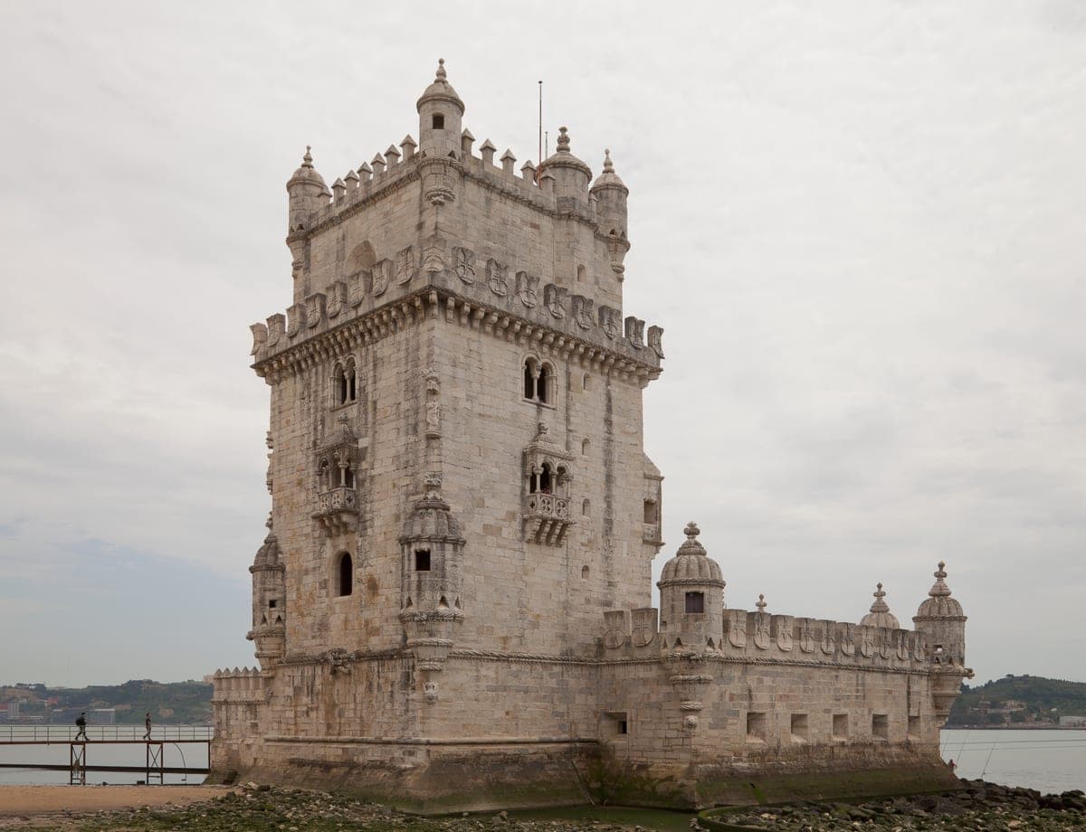 Turnul Belém, pe malul râului Tejo.