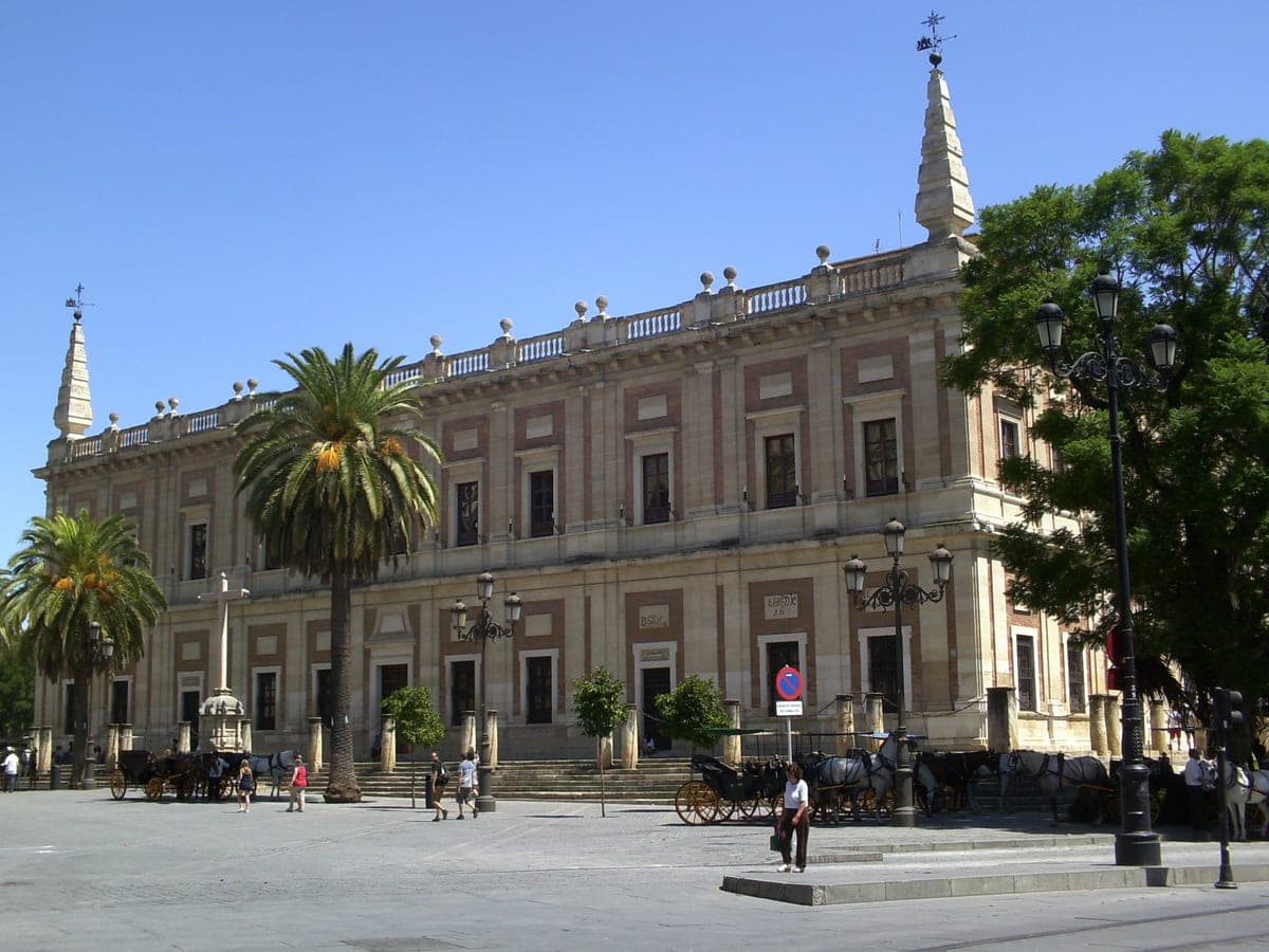 Clădirea Archivo General de Indias din Sevilla.